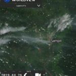 The condition of hotspots and smoke haze in the Sampit - Central Kalimantan Province (Indonesia) is visible on satellite sourced from https://worldview.earthdata.nasa.gov/