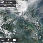 The condition of hotspots and smoke haze in the Malaysia and Indonesia is visible on satellite sourced from https://worldview.earthdata.nasa.gov/